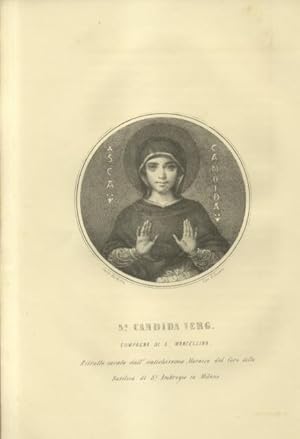 Bild des Verkufers fr VITA DELLA VERGINE ROMANO - MILANESE SANTA MARCELLINA, SORELLA DI SANT'AMBROGIO. Compilata sui documenti antichi. zum Verkauf von studio bibliografico pera s.a.s.