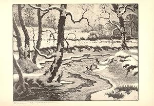Imagen del vendedor de BENSON B MOORE Frozen Streams, 1936 a la venta por Art Wise
