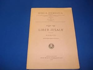 Image du vendeur pour Biblia hebraica n7 : Liber Jesaiae mis en vente par Emmanuelle Morin