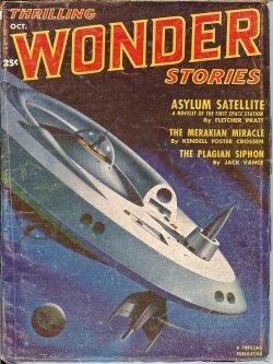 Imagen del vendedor de THRILLING WONDER Stories: October, Oct. 1951 a la venta por Books from the Crypt