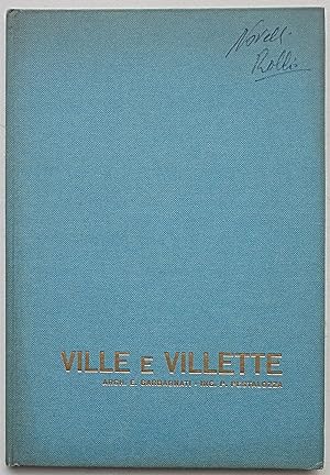 Image du vendeur pour Ville e villette. mis en vente par S.B. Il Piacere e il Dovere