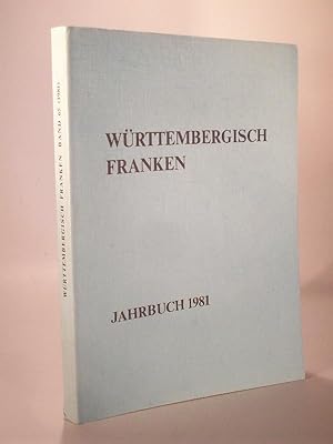 Bild des Verkufers fr Jahrbuch des Historischen Vereins fr Wrttembergisch Franken. Jahrbuch Band 65. 1981 zum Verkauf von Adalbert Gregor Schmidt