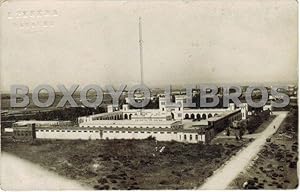 Tarjeta Postal de Parque de automóviles en Larache. Escrita en 1927