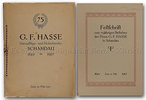 Festschrift zum 75jährigen Bestehen der Firma G. F. Hasse in Schandau. 21. Mai 1842-1917.