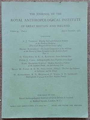 THE JOURNAL OF THE ROYAL ANTHROPOLOGICAL INSTITUTE OF GREAT BRITAIN AND IRELAND. VOLUME 95. PART 2.
