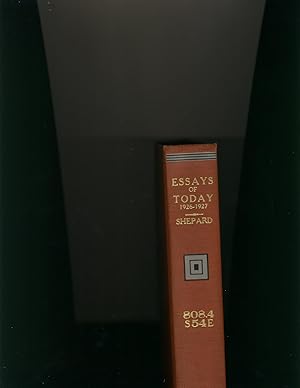 Bild des Verkufers fr Essays of Today ( 1926-1927) zum Verkauf von Richard Lemay