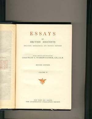 Imagen del vendedor de Essays of British Essayists Including Biographical and Critical Sketches a la venta por Richard Lemay