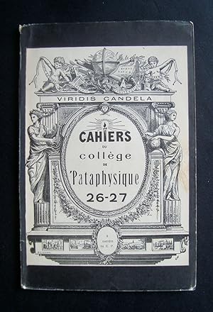 Cahiers du Collège de Pataphysique - N° 26-27 -