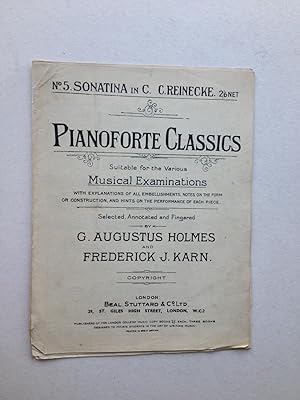 Bild des Verkufers fr No. 5 Sonatina in C. Pianoforte Classics suitable for the various examinations zum Verkauf von Book Souk