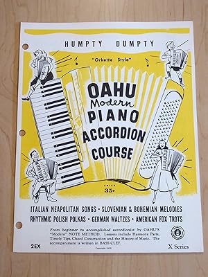 Bild des Verkufers fr Humpty Dumpty, Orkette Style, Oahu Modern Piano Accordion Course zum Verkauf von Bradley Ross Books