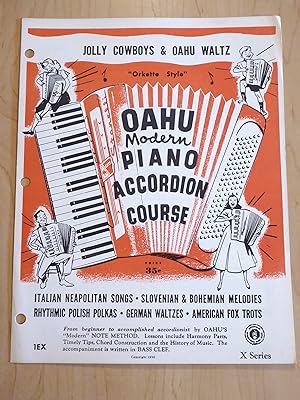 Bild des Verkufers fr Jolly Cowboys & Oahu Waltz, Orkette Style, Oahu Modern Piano Accordion Course zum Verkauf von Bradley Ross Books