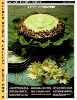 McCall's Cooking School Recipe Card: Pies, Pastry 21 - Grasshopper Pie : Replacement McCall's Rec...