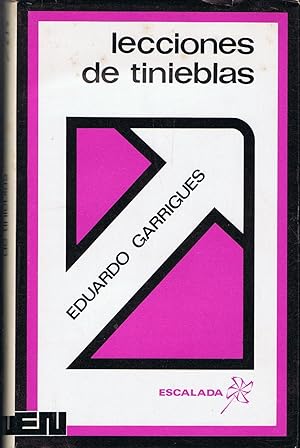 Seller image for LECCIONES DE TINIEBLAS for sale by Librera Torren de Rueda
