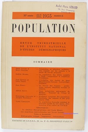 Image du vendeur pour Population n4 mis en vente par Librairie du Bassin