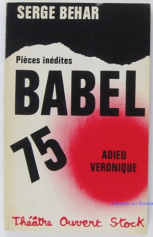 Imagen del vendedor de Adieu Vronique Babel 75 a la venta por Librairie du Bassin