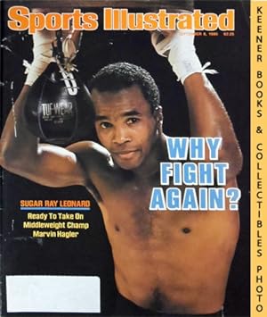 Sports Illustrated Magazine, September 8, 1986: Vol 65, No. 11 : Why Fight Again! Sugar Ray Leona...