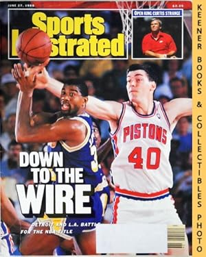 Sports Illustrated Magazine, June 27, 1988: Vol 68, No. 26 : Down To The Wire - Detroit And L.A. ...