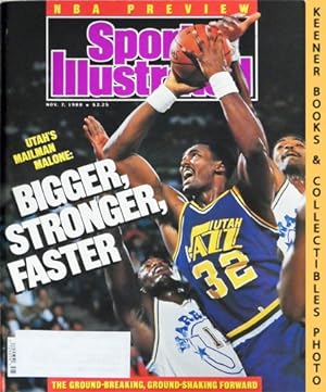 Sports Illustrated Magazine, November 7, 1988: Vol 69, No. 20 : Utah's Mailman Malone - Bigger, S...