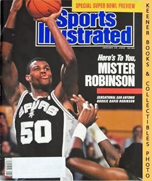 Sports Illustrated Magazine, January 29, 1990: Vol 72, No. 4 : Sensational San Antonio Rookie Dav...