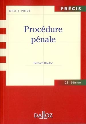 procédure pénale (édition 2012)