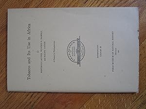 Seller image for Tobacco and Its use in Africa for sale by N. Fagin Books