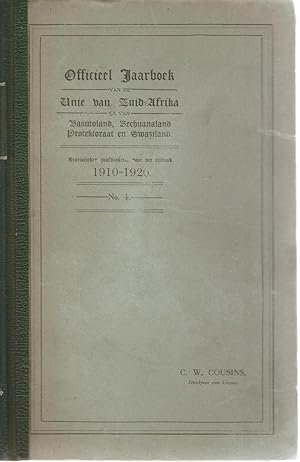 Seller image for Officieel Jaarboek van Unie van Zuid-Afrika en van Basutoland, Bechuanaland Protektoraat en Swaziland No. 4 1920 for sale by Snookerybooks