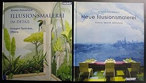 1) Neue Illusionsmalerei. Entwurf, Technik, Gestaltung UND 2) Illusionsmalerei im Detail. Vorlage...