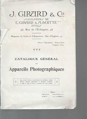 Catalogue général des appareils photographiques