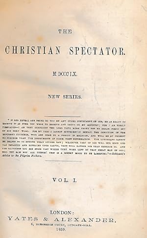Seller image for The Christian Spectator. New Series. Volume I. 1860 for sale by Barter Books Ltd