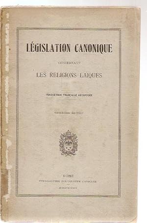 Législation canonique concernant les religions laïques