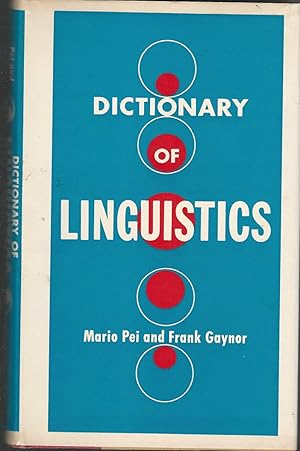 Bild des Verkufers fr Dictionary of Linguistics zum Verkauf von Dorley House Books, Inc.