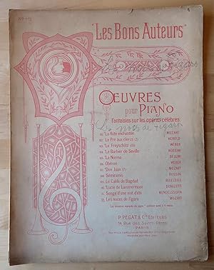 Oeuvres pour Piano. Fantaisies sur les opéras célèbres. Les noces de Figaro