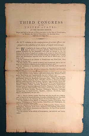 Circular issued by the Third Congress of the United States: At the Second Session. Begun and held...