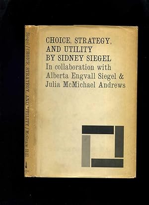 Imagen del vendedor de Choice, Strategy and Utility a la venta por Roger Lucas Booksellers