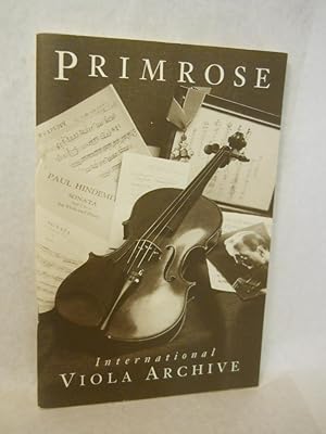 Seller image for The Primrose International Viola Archive at Brigham Young University for sale by Gil's Book Loft