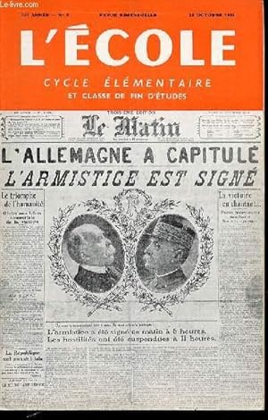 Seller image for N 4 - L'ECOLE : CYCLE ELEMENTAIRE ET CLASSE DE FIN D'ETUDES - REVUE BIMENSUELLE. for sale by Le-Livre