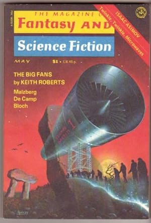 Image du vendeur pour The Magazine of Fantasy and Science Fiction May 1977, But First These Words, The Menhir, The Big Fans, Writers of the Purple Page, Industrial Complex, Man Volant, Mr. Murdoch's Ghost, Twinkle Twinkle Microwaves, Cartoon + mis en vente par Nessa Books