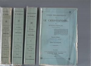 Etudes philosophiques sur le Christianisme (en 4 volumes/tomes)