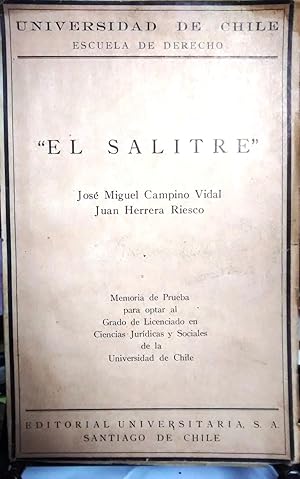 Seller image for El salitre for sale by Librera Monte Sarmiento