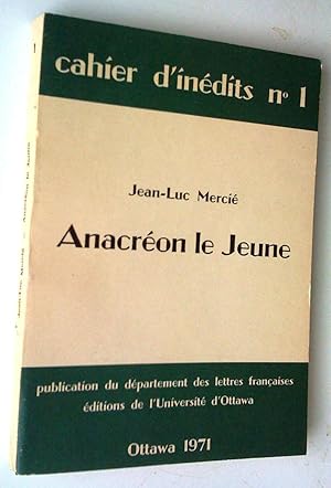 Seller image for Anacron Le Jeune for sale by Claudine Bouvier