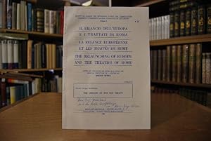 Bild des Verkufers fr Sonderdruck des Aufsatzes: "The origins of the EEC Treaty". Aus: European Community Liaison committee of historians Volume 3. zum Verkauf von Gppinger Antiquariat