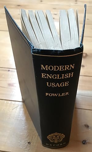 A Dictionary of Modern English Usage