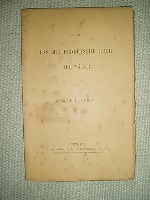 Seller image for Ueber das Mitteldeutsche Buch der Vter for sale by Expatriate Bookshop of Denmark