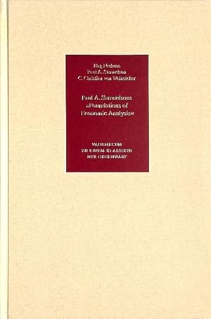 Image du vendeur pour Vademecum zu einem Klassiker der Gegenwart. How "Foundations" came to be - Die Entstehung von "Foundations of Economic Analysis". Samuelsons "Foundations": Ein nichtmathematischer Leitfaden. Paul Samuelsons wissenschaftliche Wirkung. mis en vente par Antiquariat Hohmann