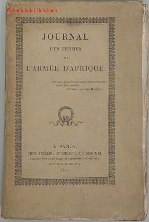 Seller image for Journal d'un officier de l'arme d'Afrique. for sale by Antiquariat Hohmann