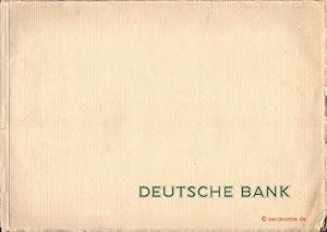 Deutsche Bank, Berlin. Gegründet 1870, Aktienkapital und Reserve Reichsmark 225.000.000, Zweignie...