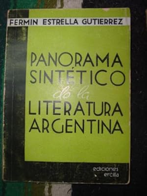 Bild des Verkufers fr Panorama sinttico de la Literatura Argentina zum Verkauf von Libros del cuervo