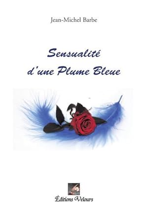 sensualité d'une plume bleue