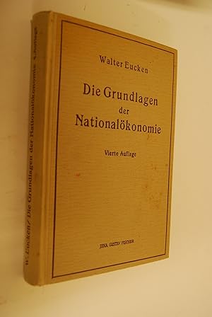 Die Grundlagen der Nationalökonomie.