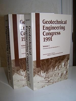 Bild des Verkufers fr Geotechnical Engineering Congress 1991. (2 volumes). zum Verkauf von Zephyr Books